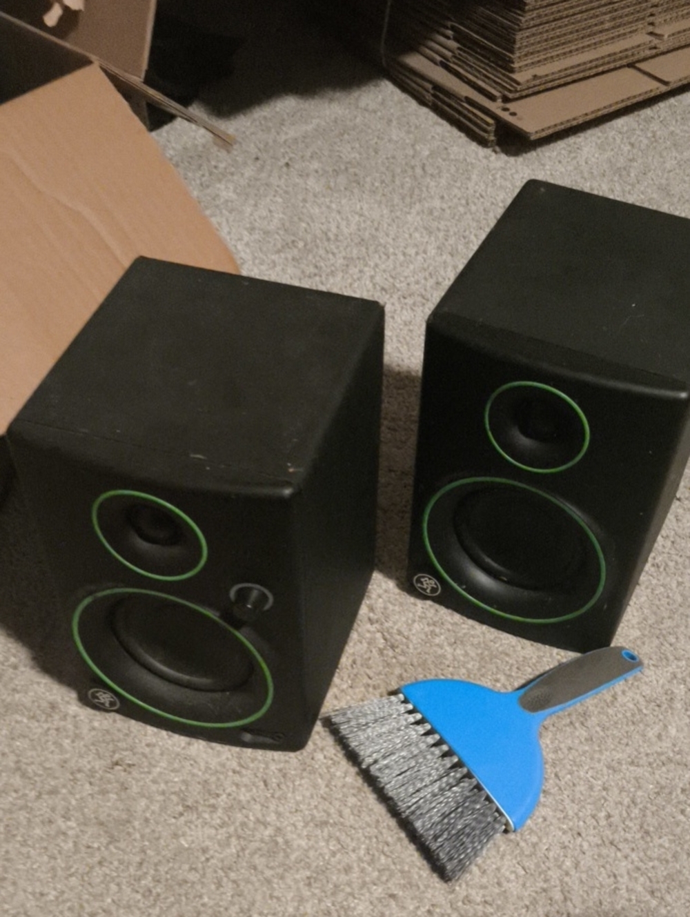 Mackie Cr3 Black Studio Reference Speakers with Green Trim - Pair